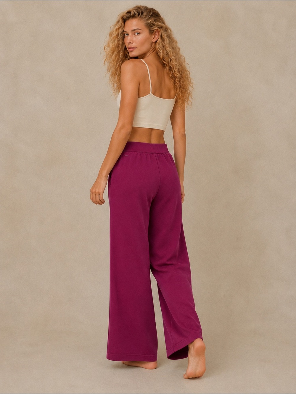 Mondetta Ultra Soft High Rise Wide Leg Pull-On Comfy Lounge Pants Size L NWT - Picture 3 of 14